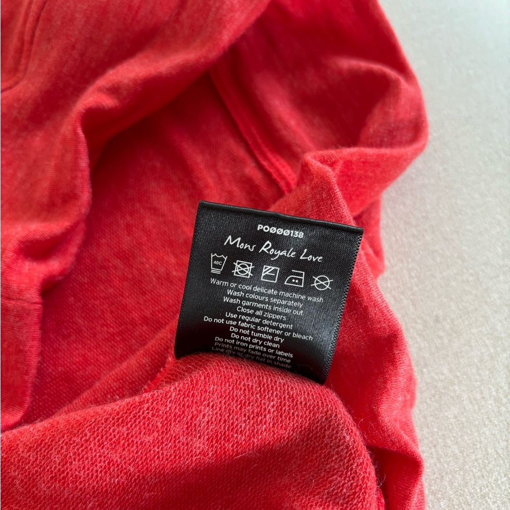 Mons Royale Covert lite 1/2 zip merino sweater XS - Picture 8 of 10